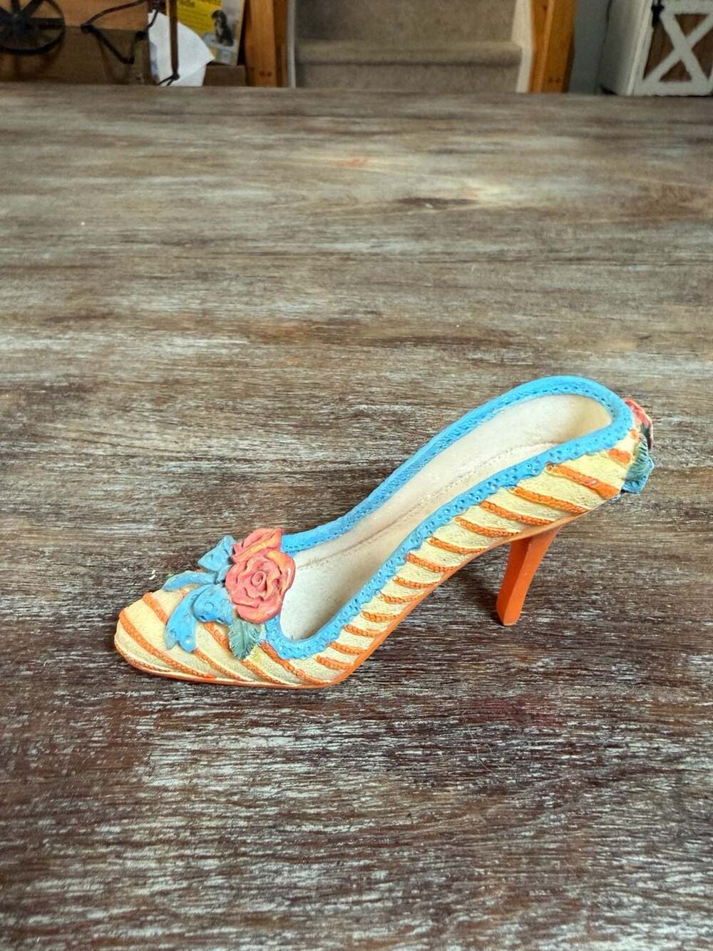 Vintage My Treasure Decorative Collectible Miniature High Heel Shoe